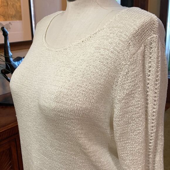 Rachel Zoe ‘Karla’ Sweater NWOT Cotton Blend Knit Ivory Womens Plus Sz XXL - Picture 13 of 16